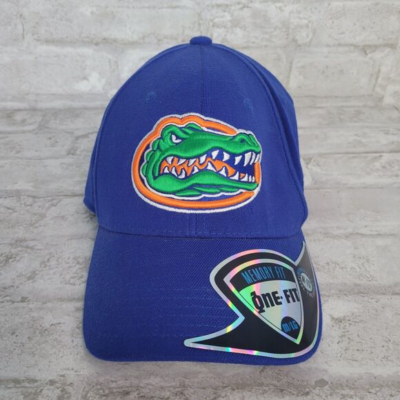 Top of the World One Fit University of Florida Gator Hat Fitted Size M/LG Blue - Picture 1 of 11